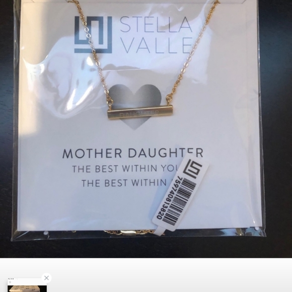 NWT Stella Valle Gold Filled Daughter Hexagon shape Gold Filled Necklace - Picture 5 of 6